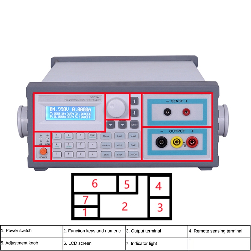 Laboratory high-precision six  - Linear Lab Power Supply Adjustable ulasan dan harga