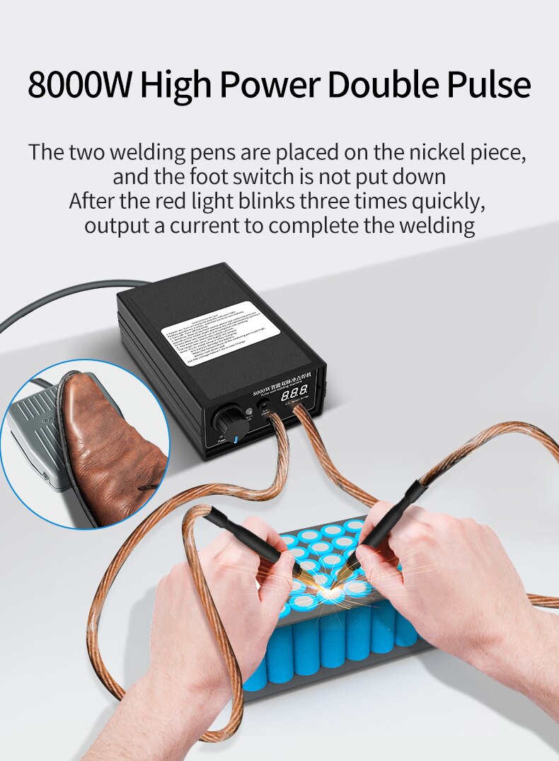 8000W Mini Spot Welder Kit DIY - Spot Welder 18650 Battery Pack ulasan dan harga